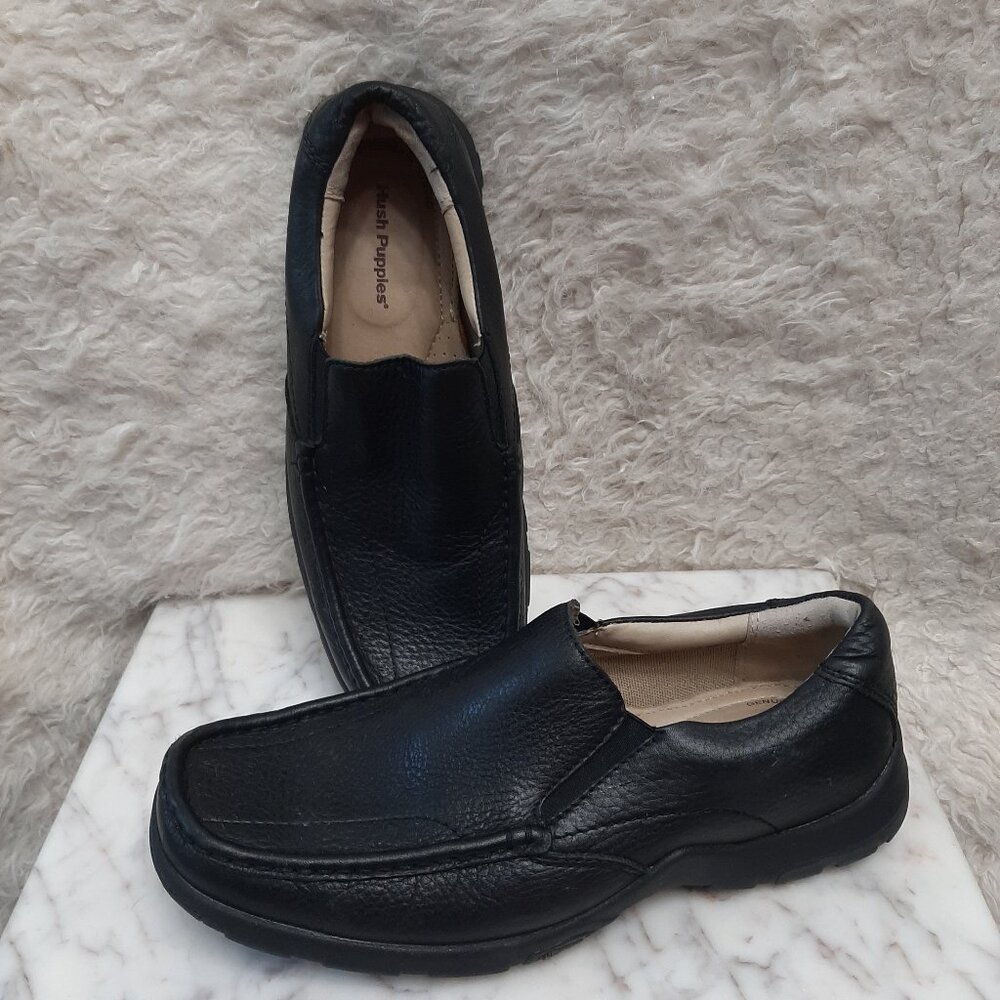 Hush Puppies H100816 Women's Black Leather Vibram Sole Shoe US 7